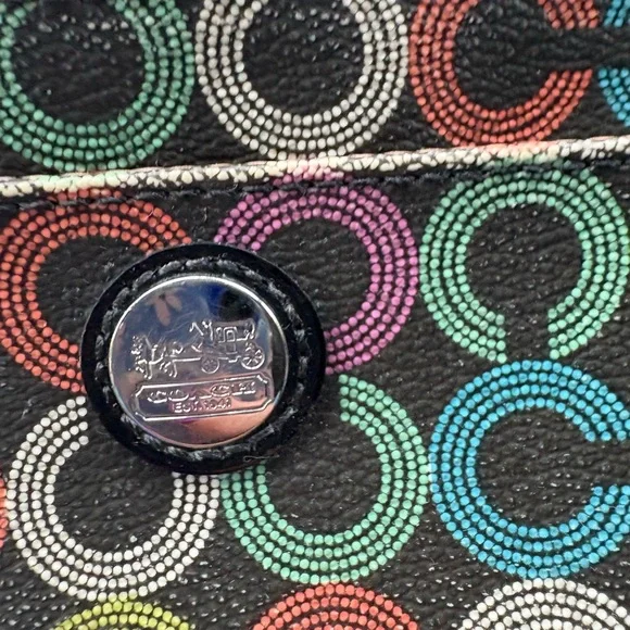 Coach Waverly Multi-Color C Wristlet, - Picture 4 of 5